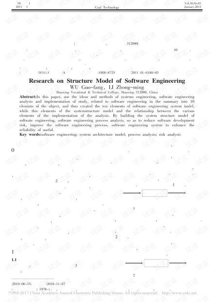 軟(ruan)件工程(cheng)系統結(jie)構(gou)模(mo)型(xing)研(yan)究